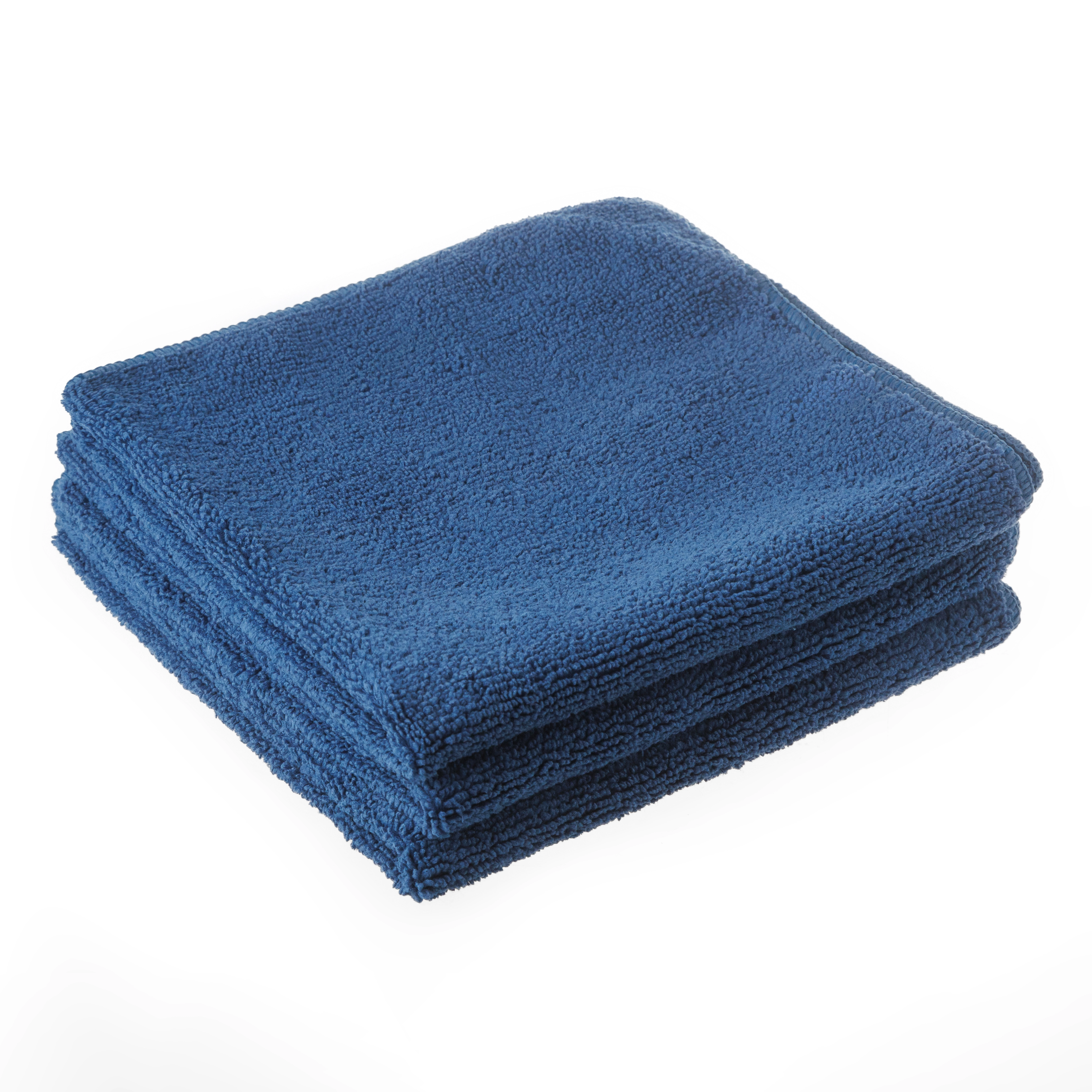 Комплект из 3 салфеток из микрофибры для автомобиля 40x40, плотность 300 гр/м2